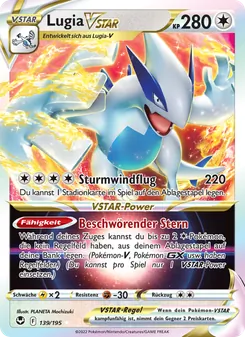 Lugia VSTAR, Karte 139 aus Silberne Sturmwinde