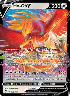 Ho-Oh V, Karte 140 aus Silberne Sturmwinde