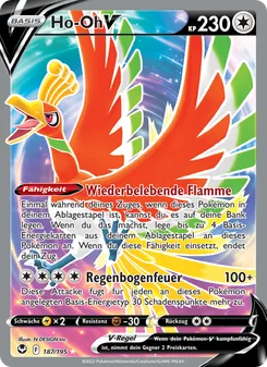 Ho-Oh V, Karte 187 aus Silberne Sturmwinde