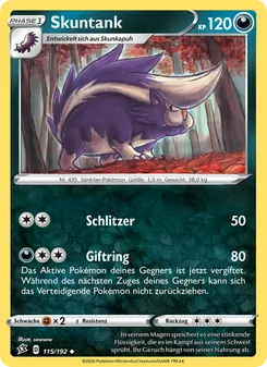 Skuntank, Karte 115 aus Clash der Rebellen