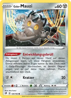 Galar-Mauzi, Karte 126 aus Clash der Rebellen