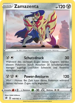 Zamazenta, Karte 140 aus Clash der Rebellen