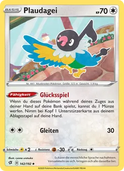 Plaudagei, Karte 142 aus Clash der Rebellen