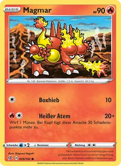 Magmar, Karte 29 aus Clash der Rebellen