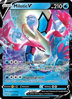 Milotic V, Karte 43 aus Clash der Rebellen