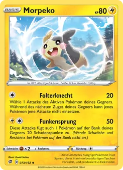 Morpeko, Karte 73 aus Clash der Rebellen