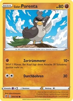 Galar-Porenta, Karte 94 aus Clash der Rebellen