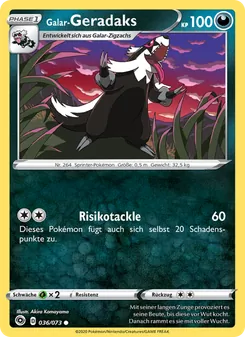 Galar-Geradaks, Karte 36 aus Weg des Champs
