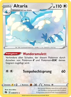 Altaria, Karte 49 aus Weg des Champs