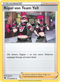 Rüpel von Team Yell, Karte 67 aus Weg des Champs