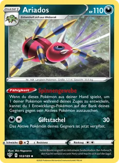 Ariados, Karte 103 aus Flammende Finsternis