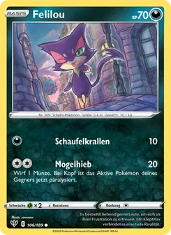 Felilou, Karte 106 aus Flammende Finsternis