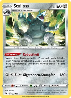 Stolloss, Karte 123 aus Flammende Finsternis