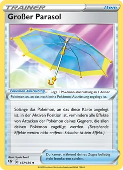 Großer Parasol, Karte 157 aus Flammende Finsternis