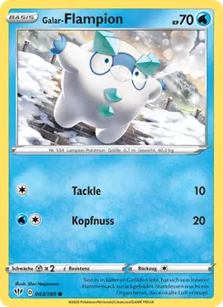 Galar-Flampion, Karte 43 aus Flammende Finsternis