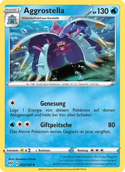 Aggrostella, Karte 52 aus Flammende Finsternis