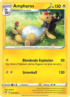 Ampharos, Karte 57 aus Flammende Finsternis