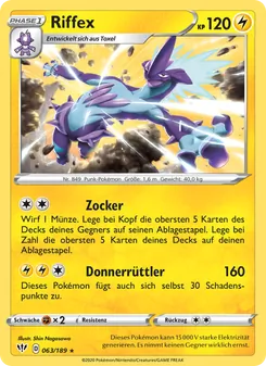 Riffex, Karte 63 aus Flammende Finsternis