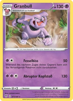 Granbull, Karte 71 aus Flammende Finsternis