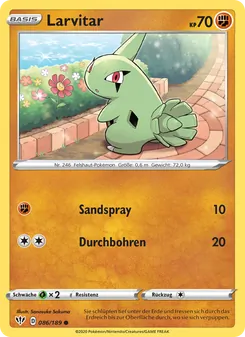 Larvitar, Karte 86 aus Flammende Finsternis