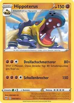 Hippoterus, Karte 94 aus Flammende Finsternis