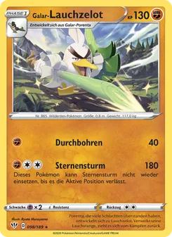 Galar-Lauchzelot, Karte 98 aus Flammende Finsternis