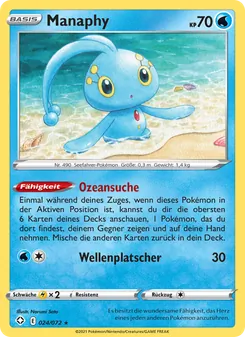 Manaphy, Karte 24 aus Glänzendes Schicksal
