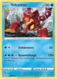 Volcanion, Karte 25 aus Glänzendes Schicksal
