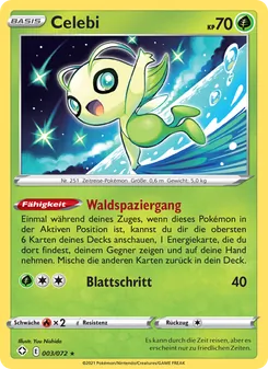 Celebi, Karte 3 aus Glänzendes Schicksal