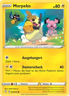 Morpeko, Karte 36 aus Glänzendes Schicksal