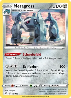 Metagross, Karte 118 aus Farbenschock