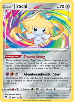 Jirachi, Karte 119 aus Farbenschock
