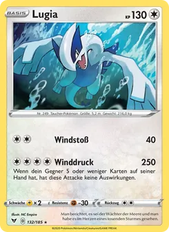 Lugia, Karte 132 aus Farbenschock