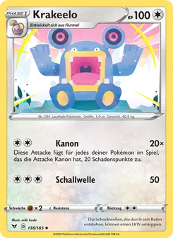 Krakeelo, Karte 136 aus Farbenschock