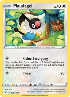 Plaudagei, Karte 139 aus Farbenschock