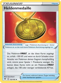 Heldenmedaille, Karte 152 aus Farbenschock
