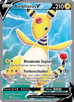 Ampharos V, Karte 171 aus Farbenschock