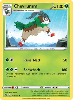 Chevrumm, Karte 18 aus Farbenschock