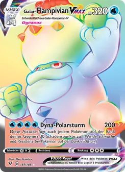 Galar-Flampivian VMAX, Karte 187 aus Farbenschock