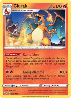 Glurak, Karte 25 aus Farbenschock
