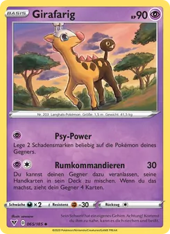 Girafarig, Karte 65 aus Farbenschock