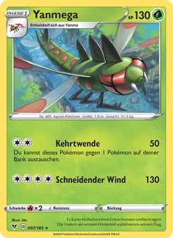 Yanmega, Karte 7 aus Farbenschock