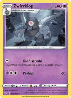 Zwirrklop, Karte 70 aus Farbenschock