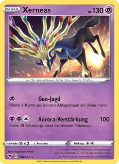 Xerneas, Karte 78 aus Farbenschock