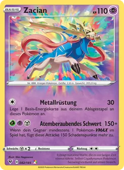 Zacian, Karte 82 aus Farbenschock