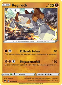 Regirock, Karte 89 aus Farbenschock