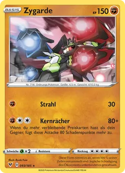 Zygarde, Karte 93 aus Farbenschock
