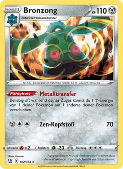 Bronzong, Karte 102 aus Kampfstile
