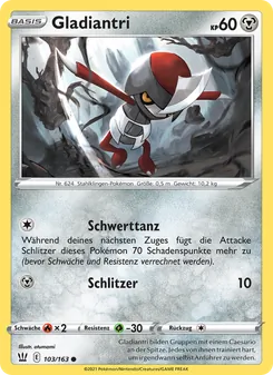 Gladiantri, Karte 103 aus Kampfstile