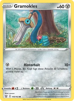 Gramokles, Karte 105 aus Kampfstile